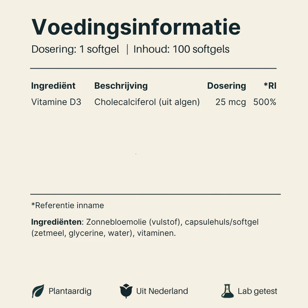 Vegan Vitamine D3 - 25 mcg - Image 6