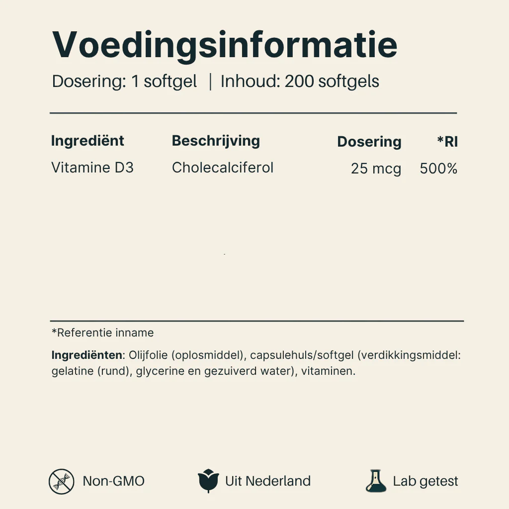 Vitamine D3 - 25 mcg - Image 5